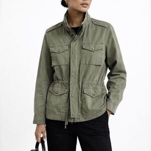 NSF Olive Green Utility Field Jacket.